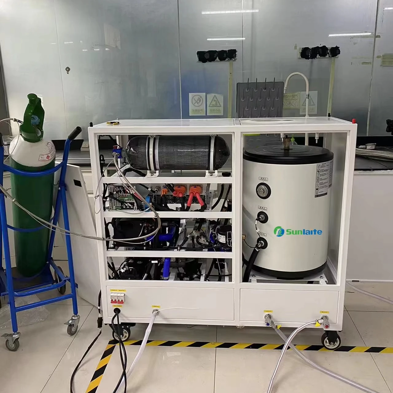 5KW hydrogen fuel cell cogeneration system hydrogen fuel cell integrated energy supply system with H2 gas cylinders