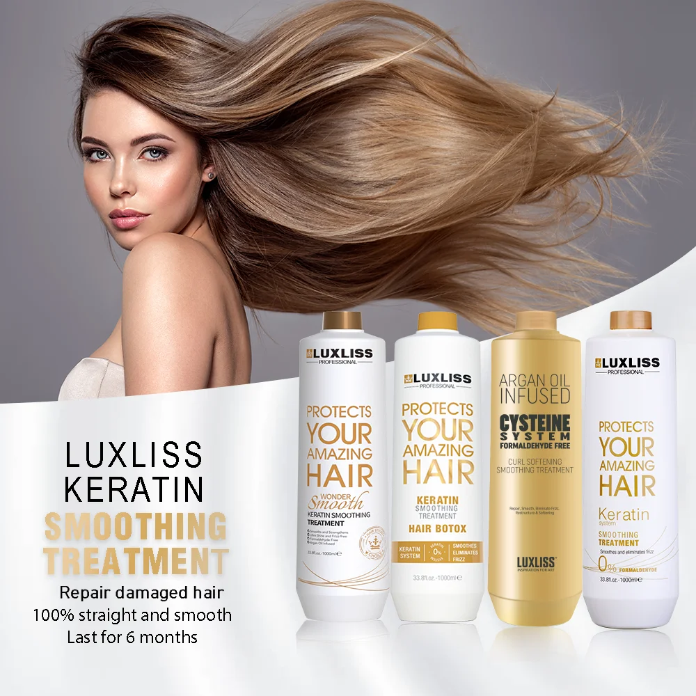 Luxliss High Quality Factory Price Formaldehyde Free Smoothing Straightening Nanoplastia Hair Protein Keratin Treatment