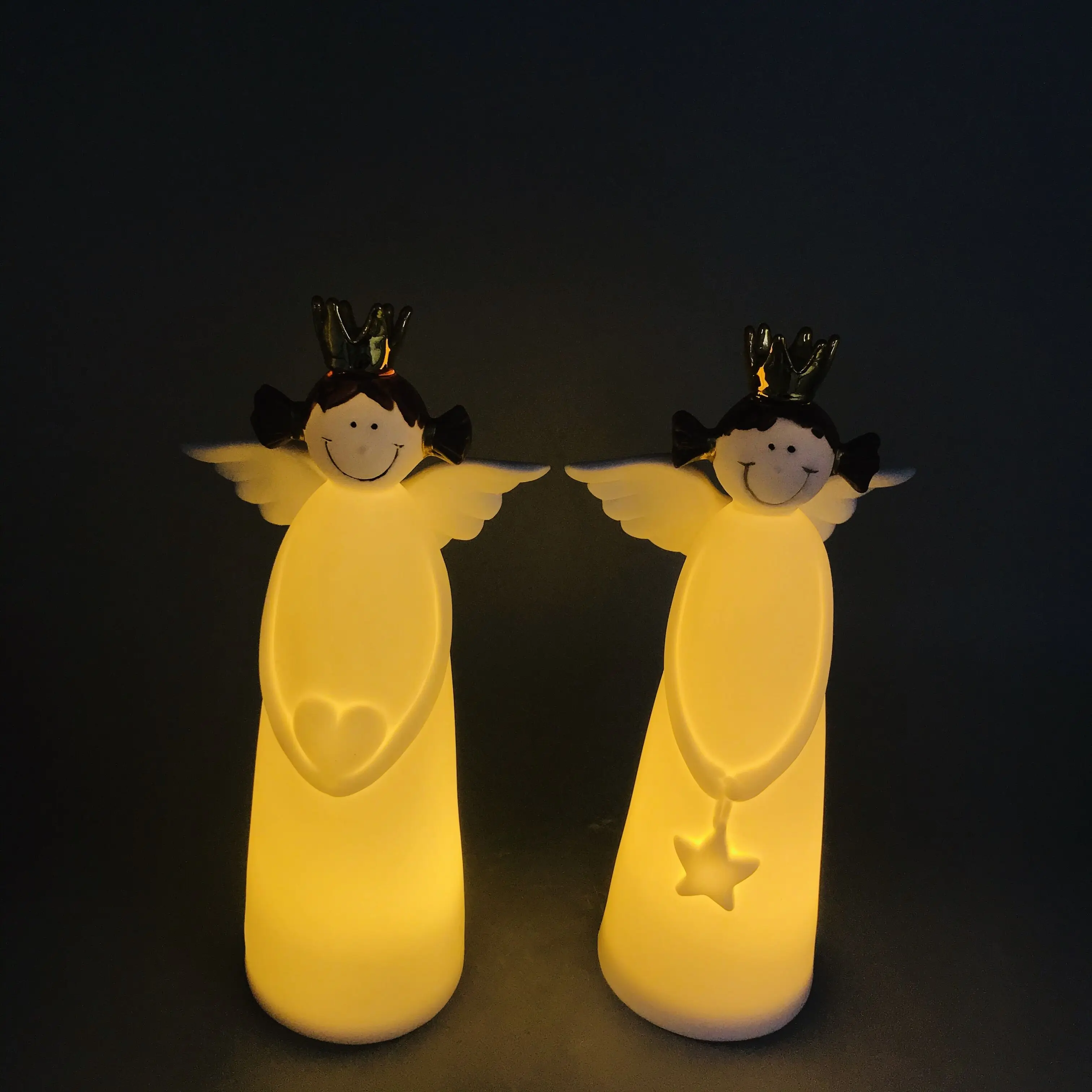 Оптовая продажа недорогие фарфоровые фигурки ангелов с