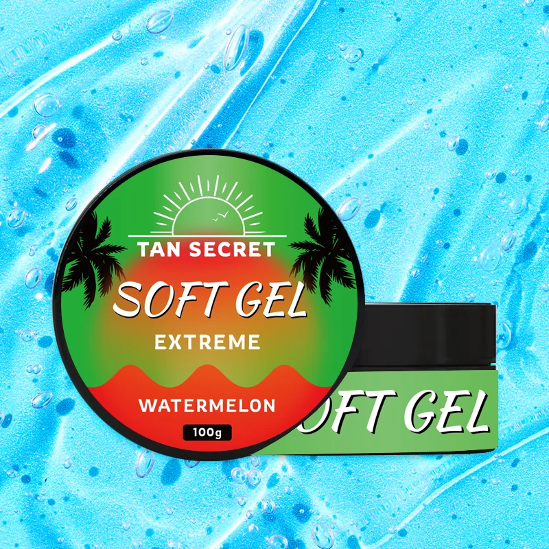 Deepest Dark Suntan Watermelon and Peach Cream Sunbed Accelerator Tanning Cream Gel