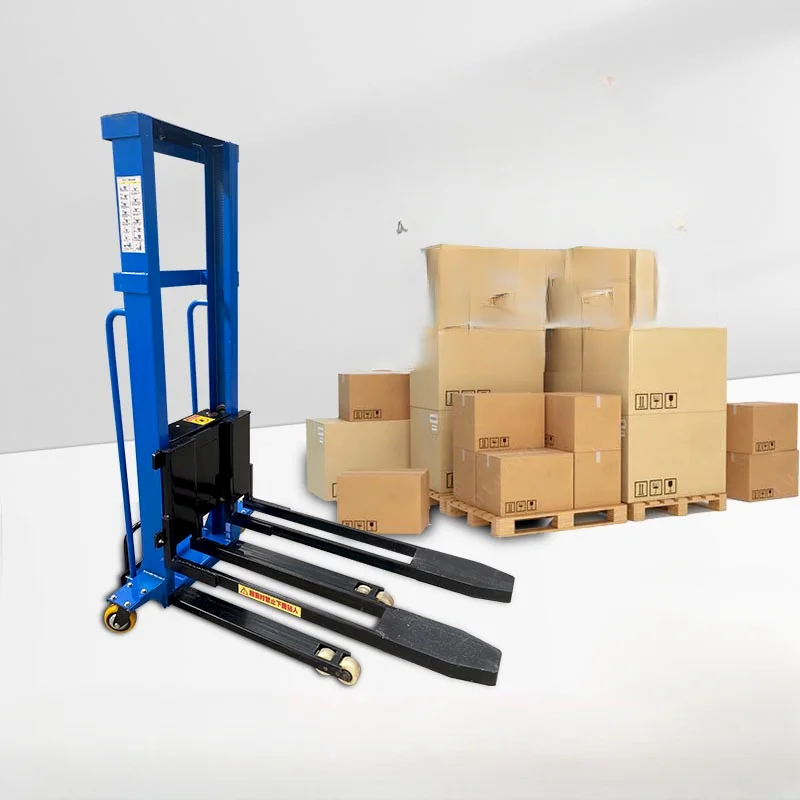 1.6m-3m Electric Self Lifting Stacker On-board forklift semi electric pallet stacker 500kg 1000kg