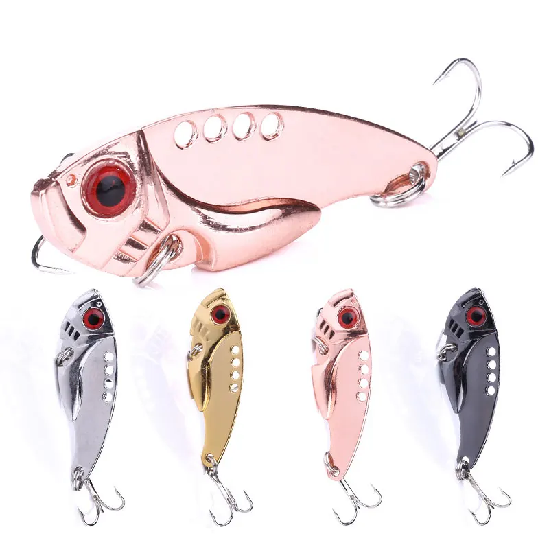 Wholesale 5.5cm 11g Artificial Hard Metal Vibration Baits Blade VIB Fishing Lures for Bass