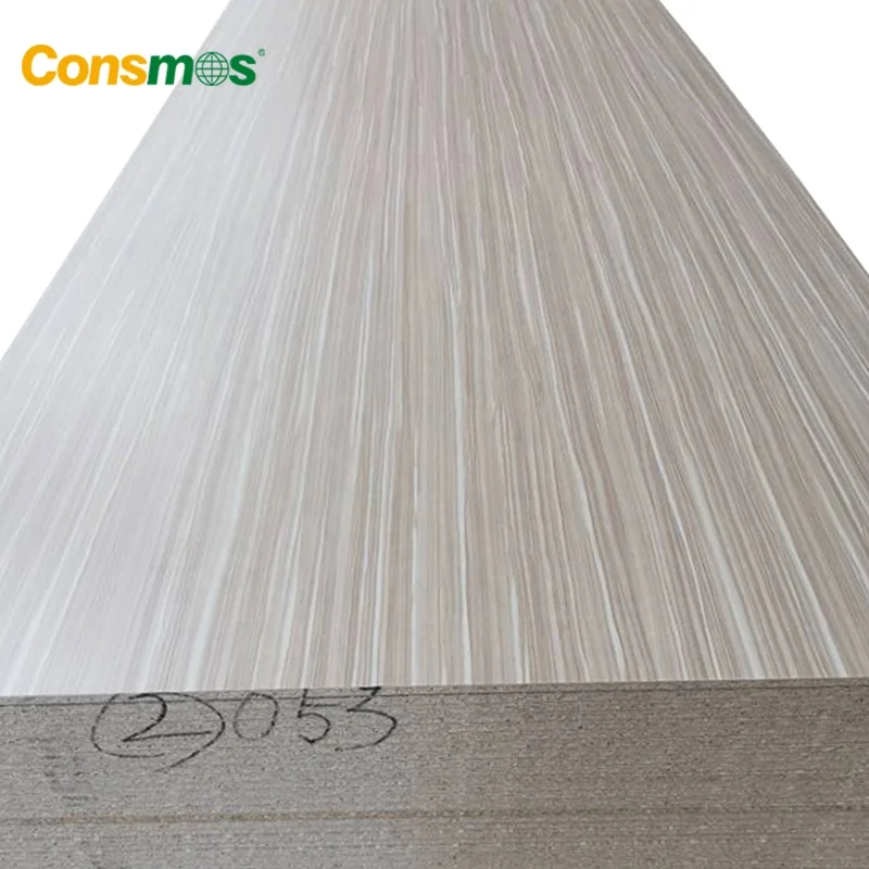 4x8 18mm 25mm White Melamine Laminated Particle Board Chipboard for Cabinet
