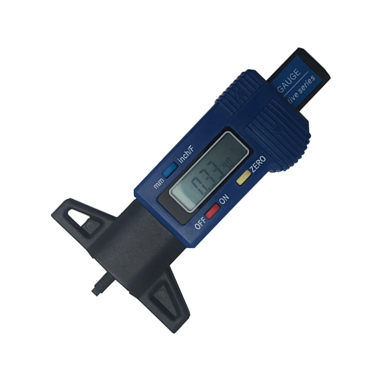 Wheelsky hot sale metal quality 0-35mm black digital design tread depth gauge