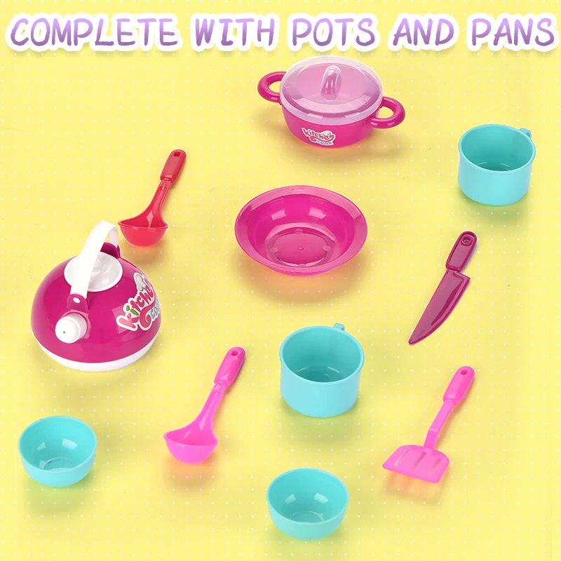 Подарок на день ребенка кухонный набор игрушки Обучающий для приготовления пищи детей игры с музыкой и