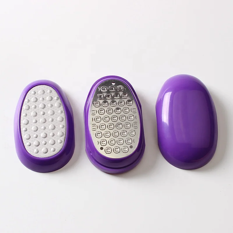 Cona  removable oval egg shape foot file feet care tools dead skin remover foot rasp