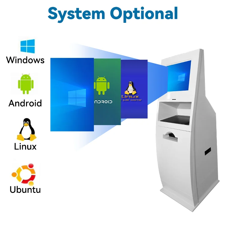 Self Ordering Touch Screen Printer Payment bill cash acceptor smart payout smart ticket concert ticket machine