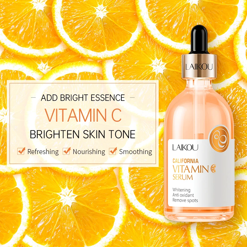 Private Label Organic Facial Serum Skin Care Lightening Hyaluronic Acid Vitamin C Serum