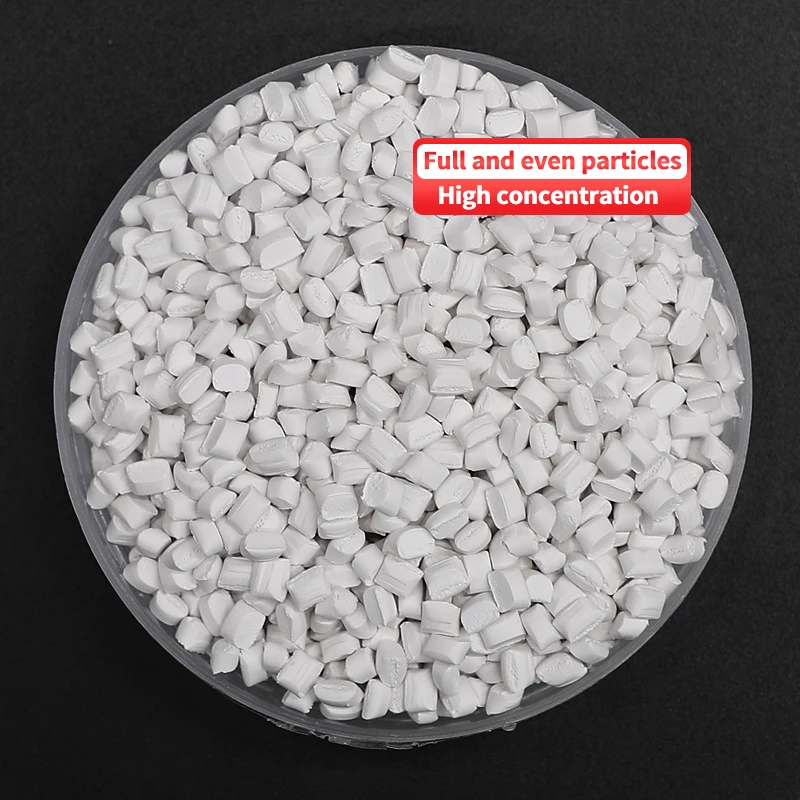Color Masterbatch Manufacturer Environmental Protection White Pe White Masterbatch For Plastics