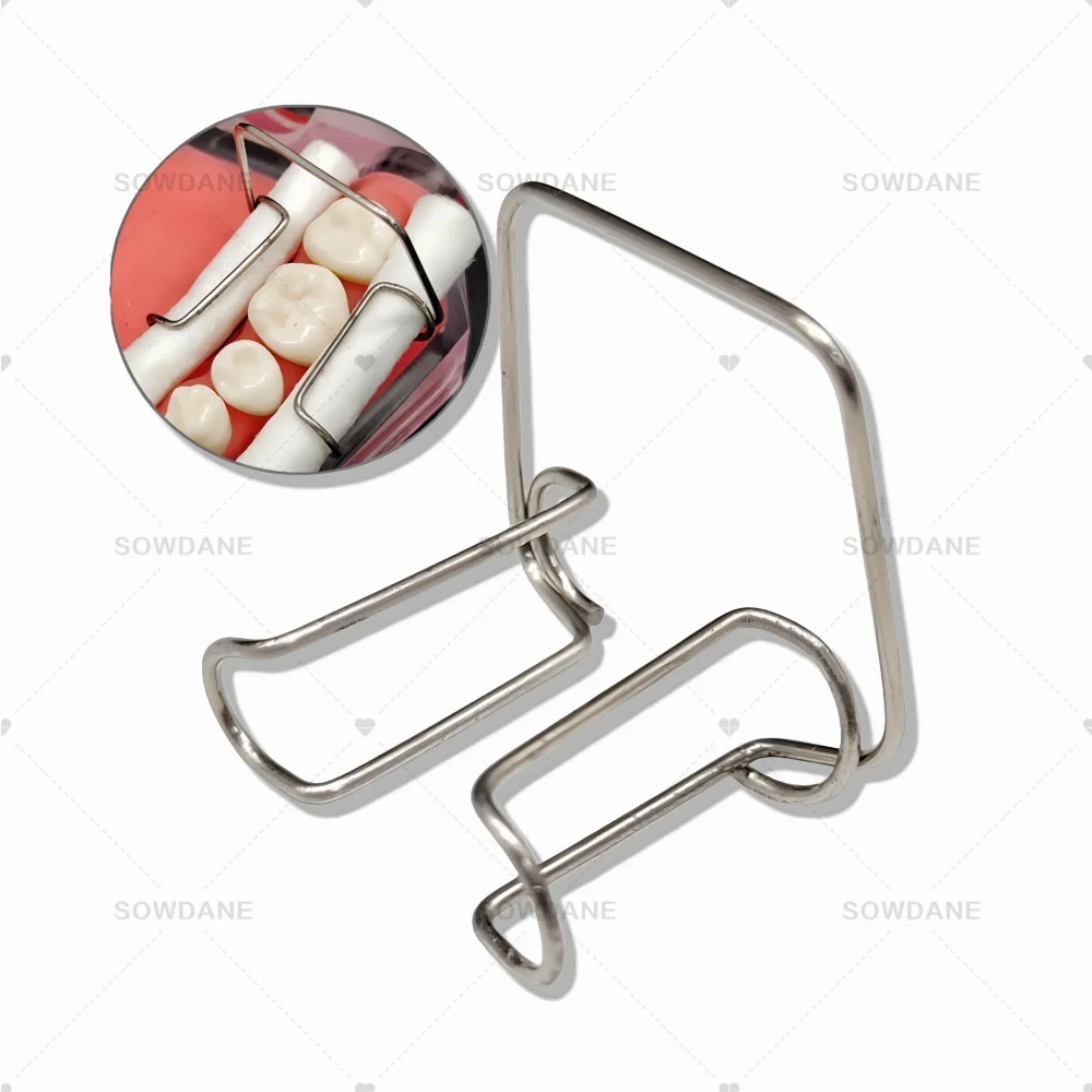 New Dental Cotton Roll Clip Holder Dental Orthodontic Isolator Tool Clinic Supplies Rubber dam Kit Clamps Cotton Holder