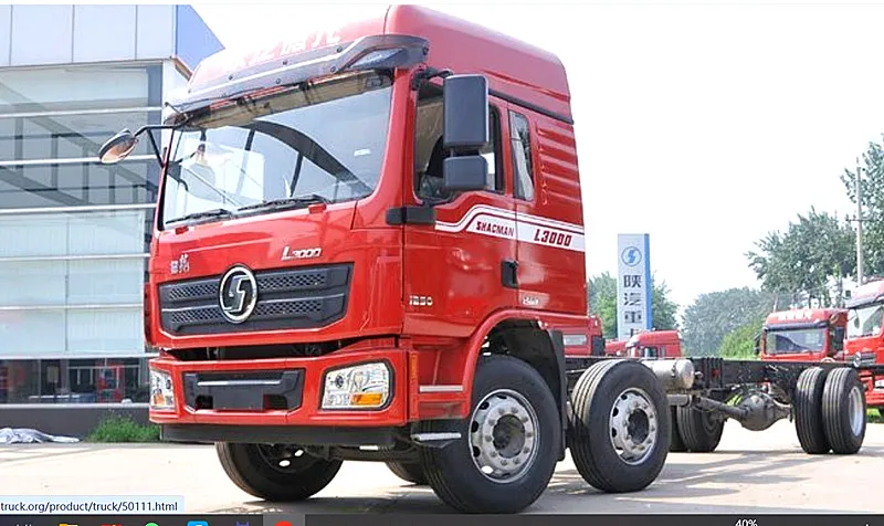 Shacman L3000 light cargo truck chassis 4X2 small lorry truck chassis 3-5 tons with good price