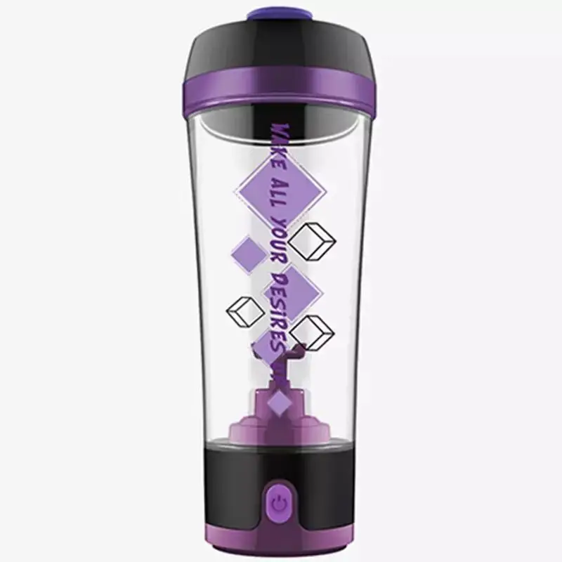 Portable Electric USB Rechargeable Stainless Steel Water Bottle Protein Mixing Cup