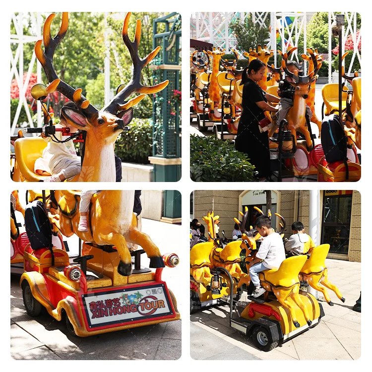Zhuoyuan New Shopping Mall Customized Amusement Park Rides Electric Trackless Train for children