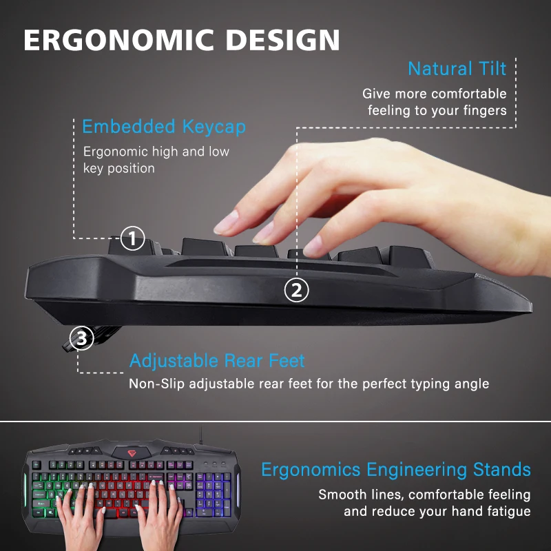 Low Price 104 Keys Rainbow Glowing Klavye Teclado Geimer Rgb Clavier De Gamer Pour PC Gaming Key Board Usb Wired Keyboard