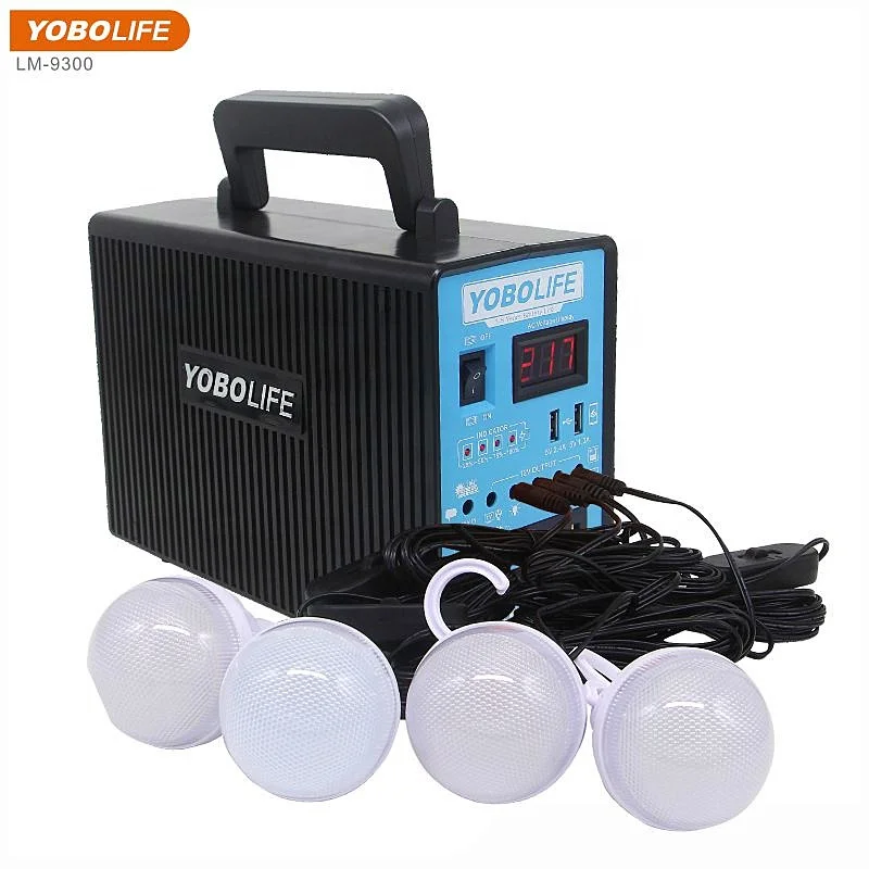 Portable Solar Lighting System Outdoor Multi-Device Power Bank AC Outlet for All Devices 240Wh 300Watt Solar Panels