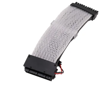 24 Pin ATX RGB Synchronized Sleeved Cable Software Synchronization 24PIN ARGB Extension Cable Kit 5V 3Pin Synchronous