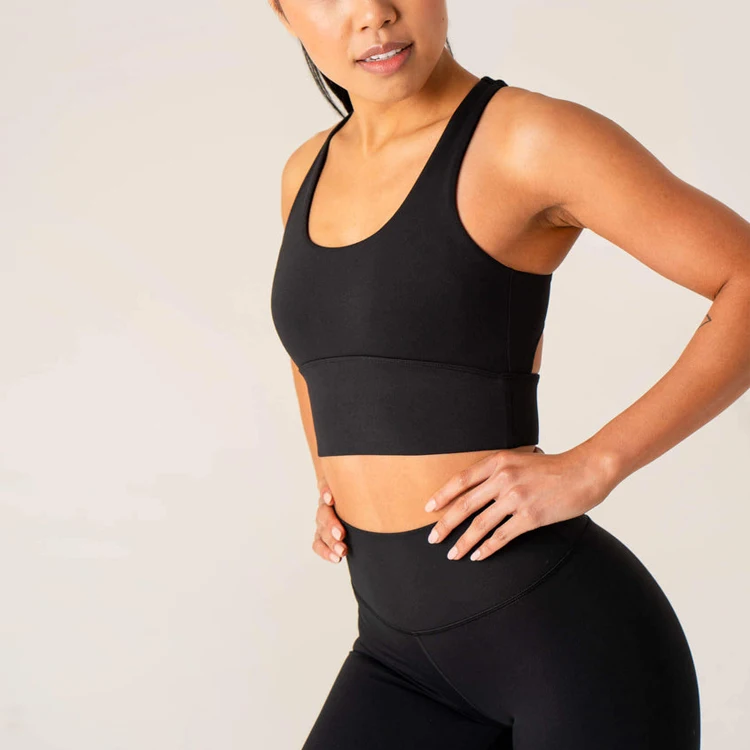 Wholesales OEM Service Custom Logo Printing High Impact Comfortable Good Skin Touch Women Yoga Bras Pattern Sports Bras