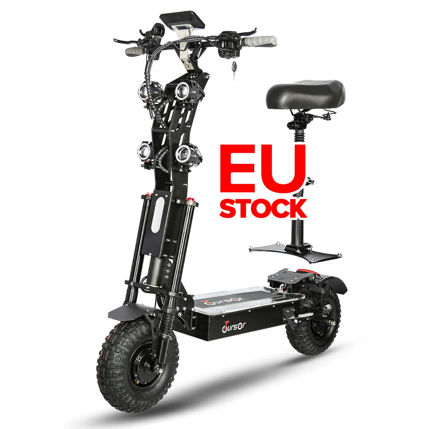 EU Stock 60V 50A 8000W 14 дюймов складной внедорожный городской кокосовый электронный скутер двухмоторный Спортивный Электрический