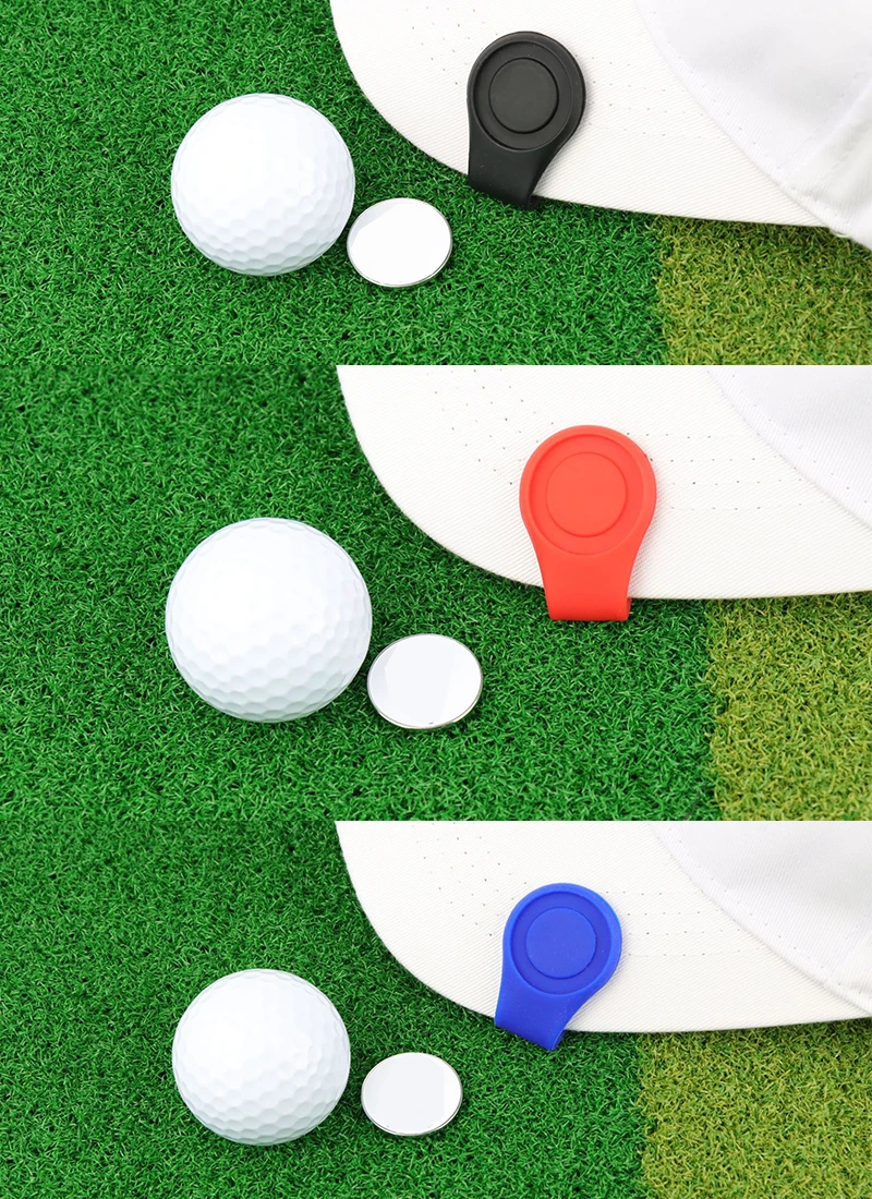Portable Silicone Golf Memo Clip Cap Holder Magnetic Baseball Hat Clip