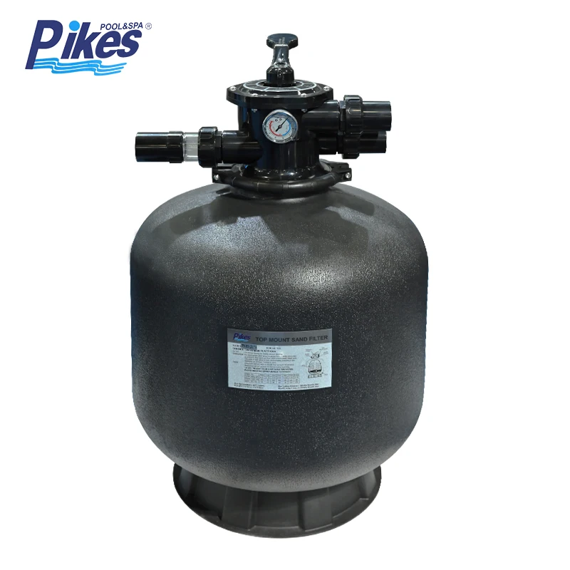 Factory Supply 1.5' Fiberglass Plastic Sand Filter with Multiport Valve for Small Swimming Pools Top/Side Mounted