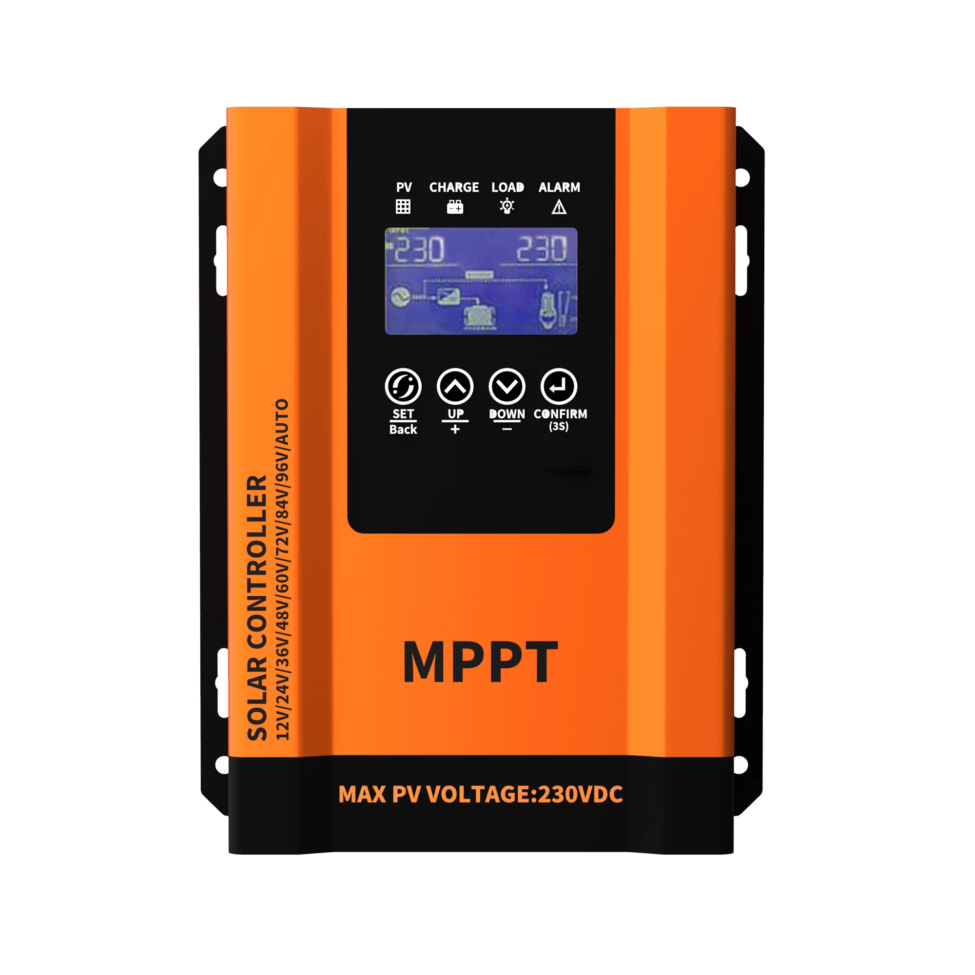 MPPT Solar Charge Controller 12V 24V 36V 48V 60V 72V 84V 96V Auto 30A 40A 50A 60A Solar PV Charger Regulator With LCD Display