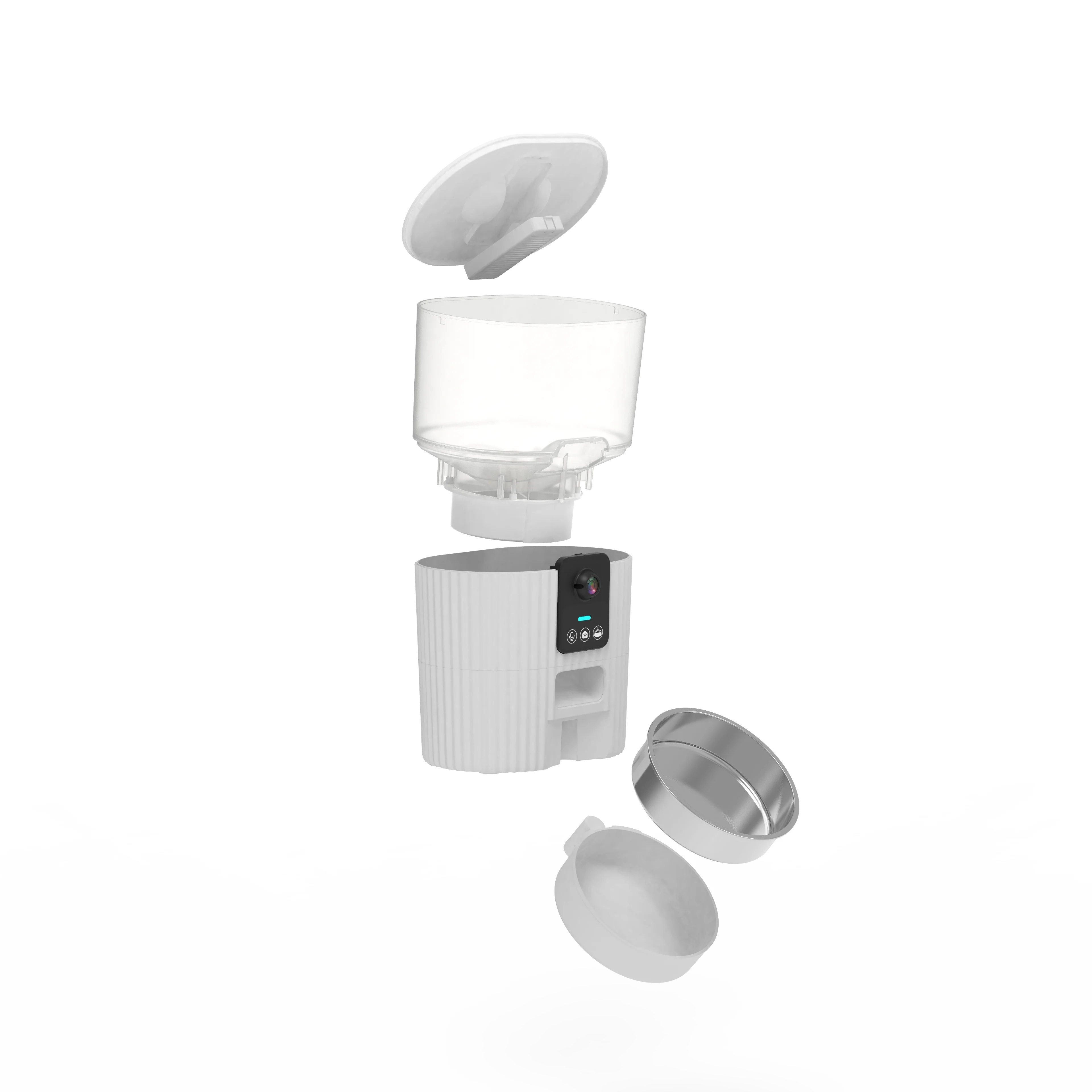 Amazon Hot sale alimentador auto para mascotas WIFI Control Camera Automatic dog cat pet Bowls feeder with Camera