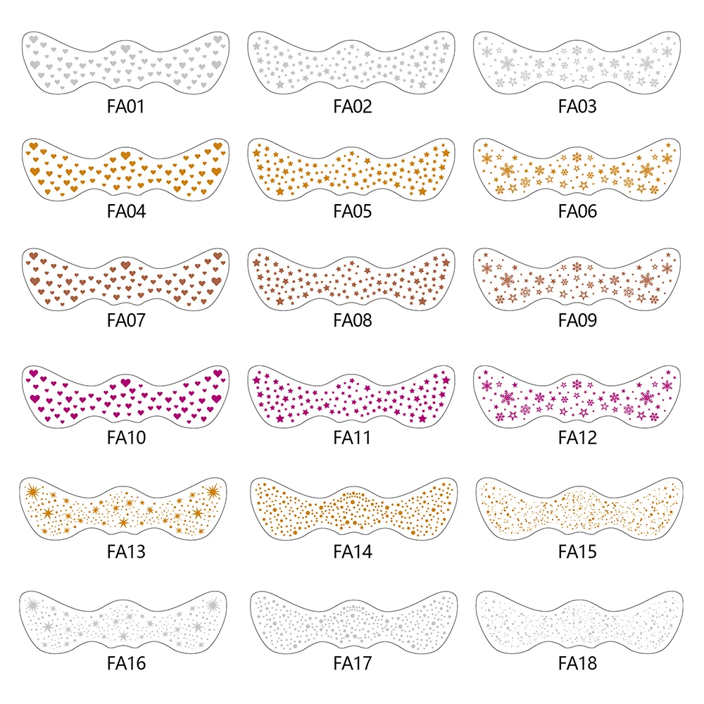 Wholesale Temporary Faux Freckle Face Tattoo Makeup Patches Waterproof Sparkle Metallic Gold Silver Glitter Freckles