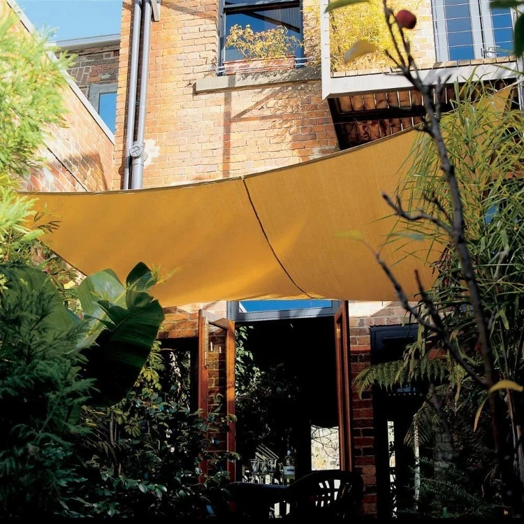 HDPE color UV protection solar garden line sun sail shade