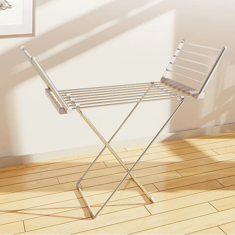 SANIPRO Outdoor/Indoor Clothes Airer Portable Folding Standing Air Drying Laundry Hanger Dryer Electric Heated Clothes Rack
