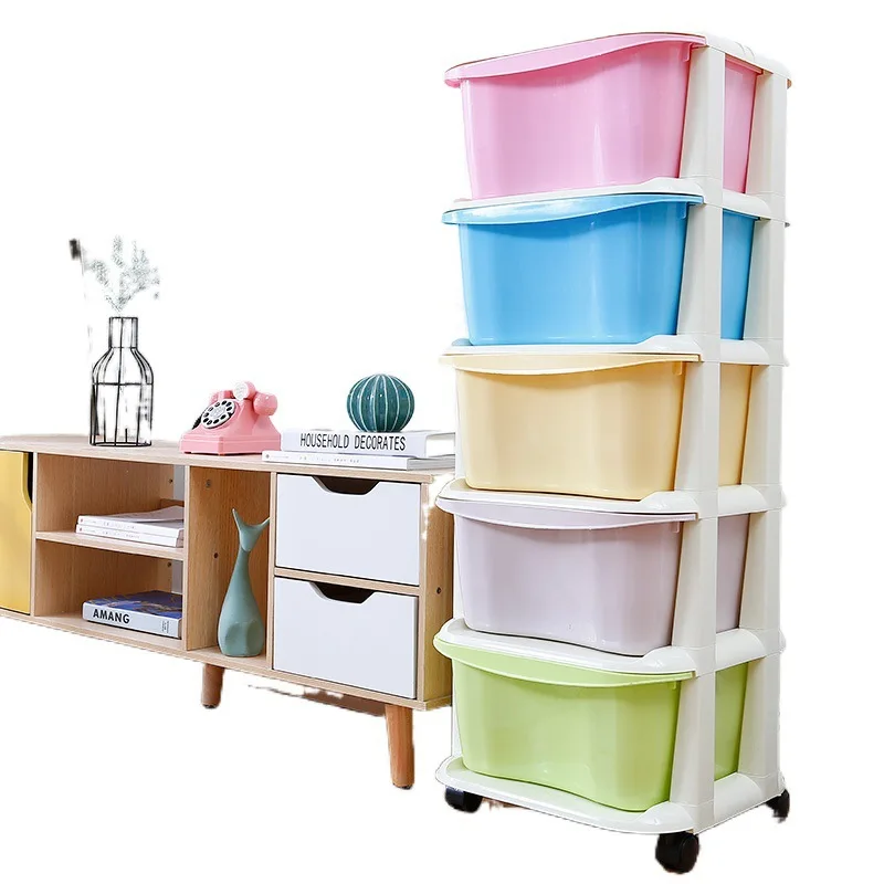 2021 new large-capacity factory direct sales multi-layer plastic drawer storage cabinet suitable for children/baby storage toys/