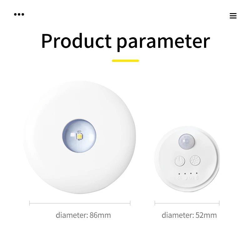 Smart Led Automatic Sensors Lights Color Industrial Mark Sensor Photoelectric Battery Powered Led Night Lamp With Remote Control