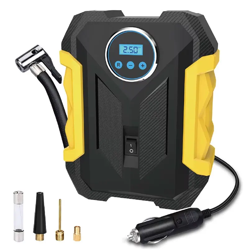 Digital Wireless Rechargeable Car Tyre Inflator 6000mah Tire Compressor Cordless P0ortable Electric Air Pump for Car Tires