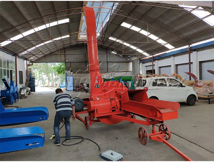 Agricultural Electric Gasoline Engine Fodder Silage Grinder Animal Feed Making Grass Straw Cutting Rice Machine Poultry Process
