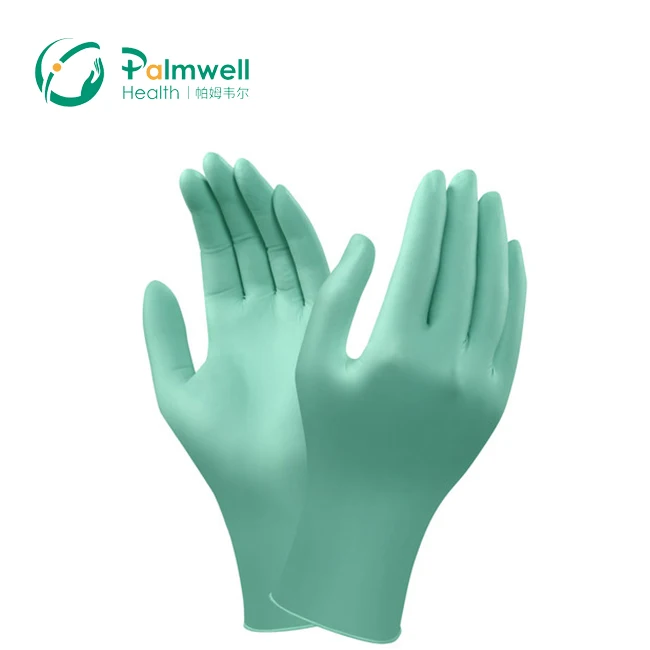 Biodegradable nitrile gloves powder free food grade nitrile medical exam gloves