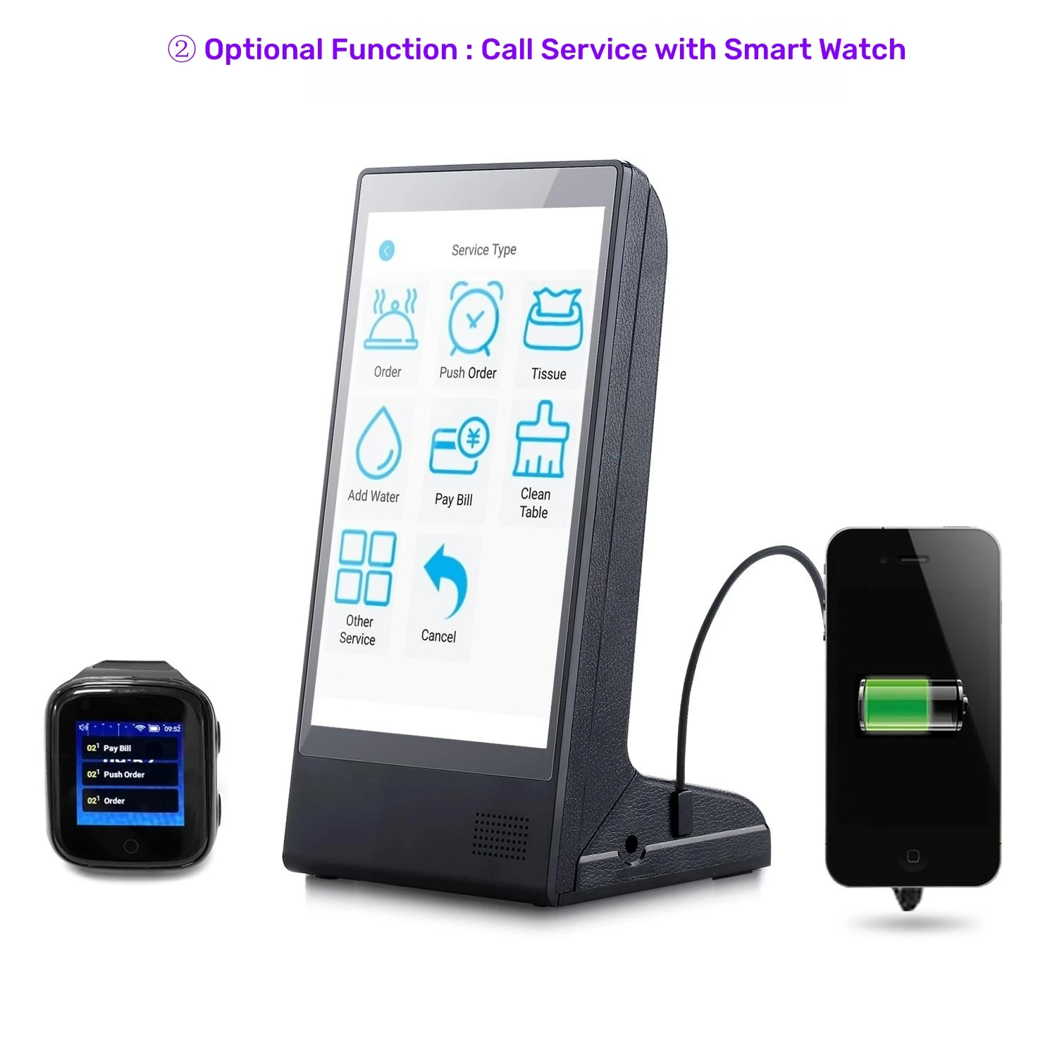 New Android 11 Order Call System Innovative Design RK 3566 Wifi Touch Screen Digital Menu Media Display Digital Signage