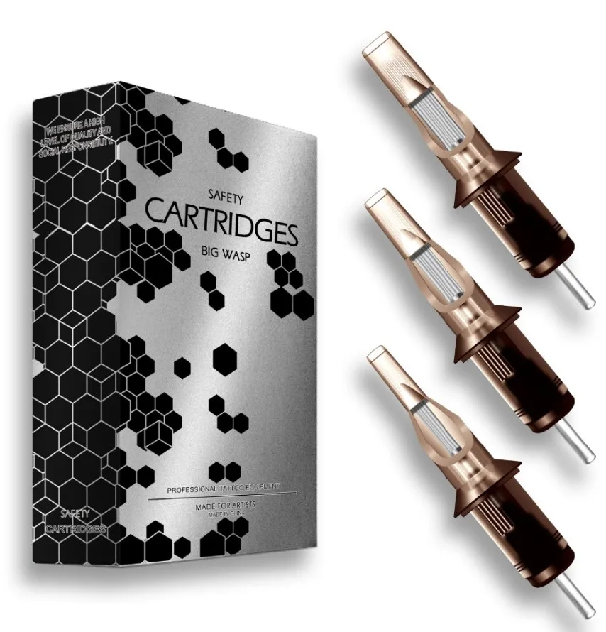 BIGWASP Premium Gray evolved tattoo needle-round cartridges shirts 1/3/5/7/9/11/13/14 / 15RL