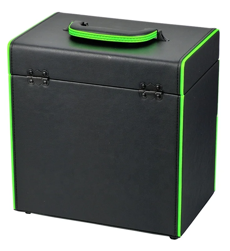 
Portable Make up Lipstick box Professional beauty instrument Cosmetic Cases black With Drawer 