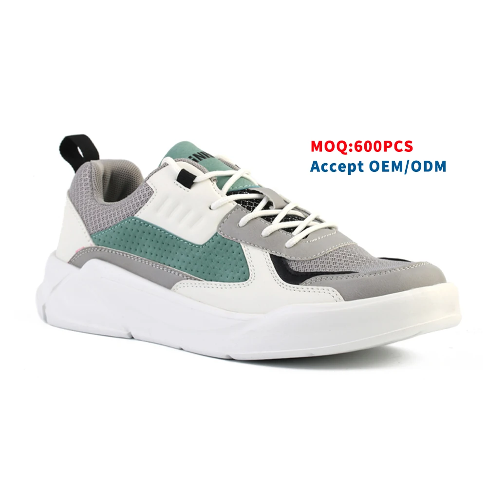 GT-21814M  New Arrival Fashion Breathable PU Mesh Upper Running Shoe Light Weight Sport Man Shoe