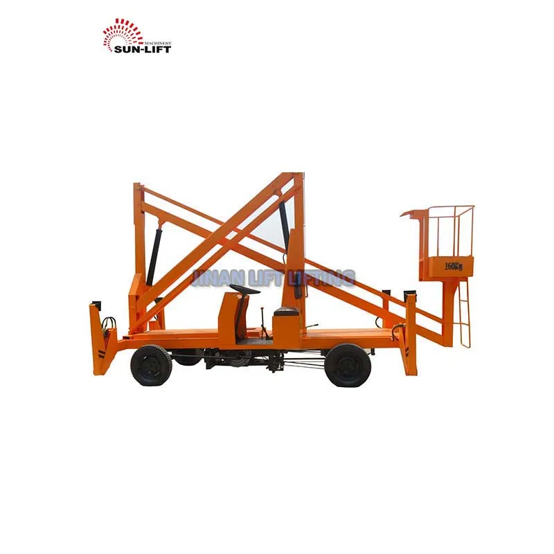 14m Battery powered self propelled articulated telescopic boom lift rental for sale