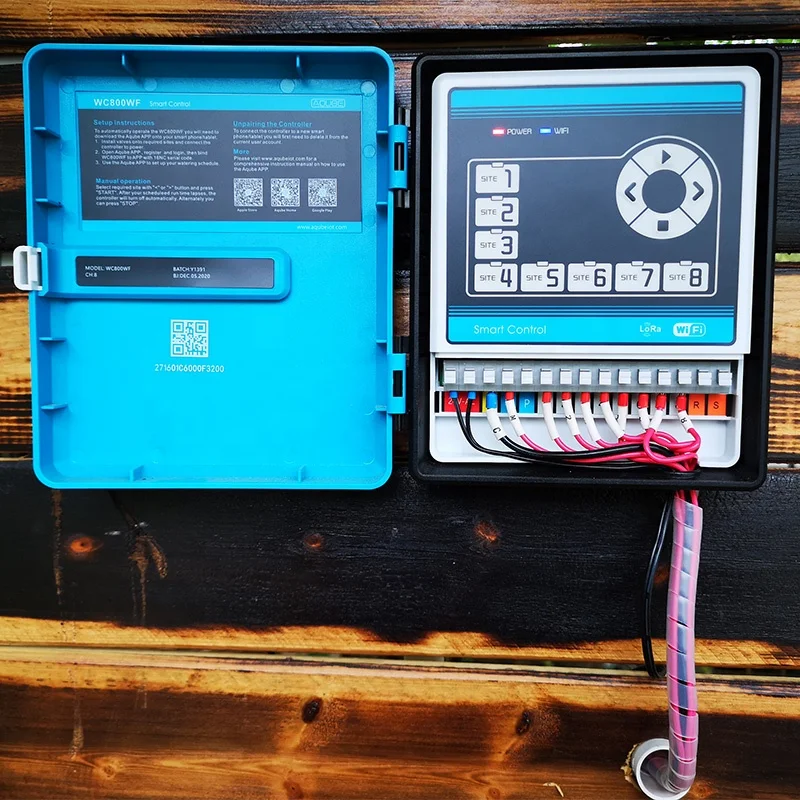 8 Stations Wifi Smart Irrigation Controller using App control