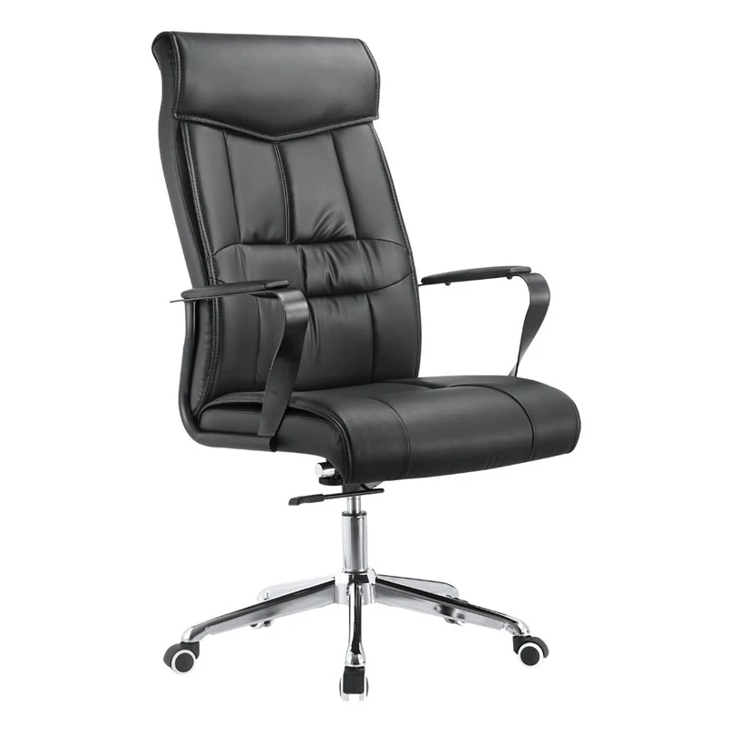 
2020 strong metal decoration and high quality Comfort Seating Luxury executive modern PU leather manger office chair B817 