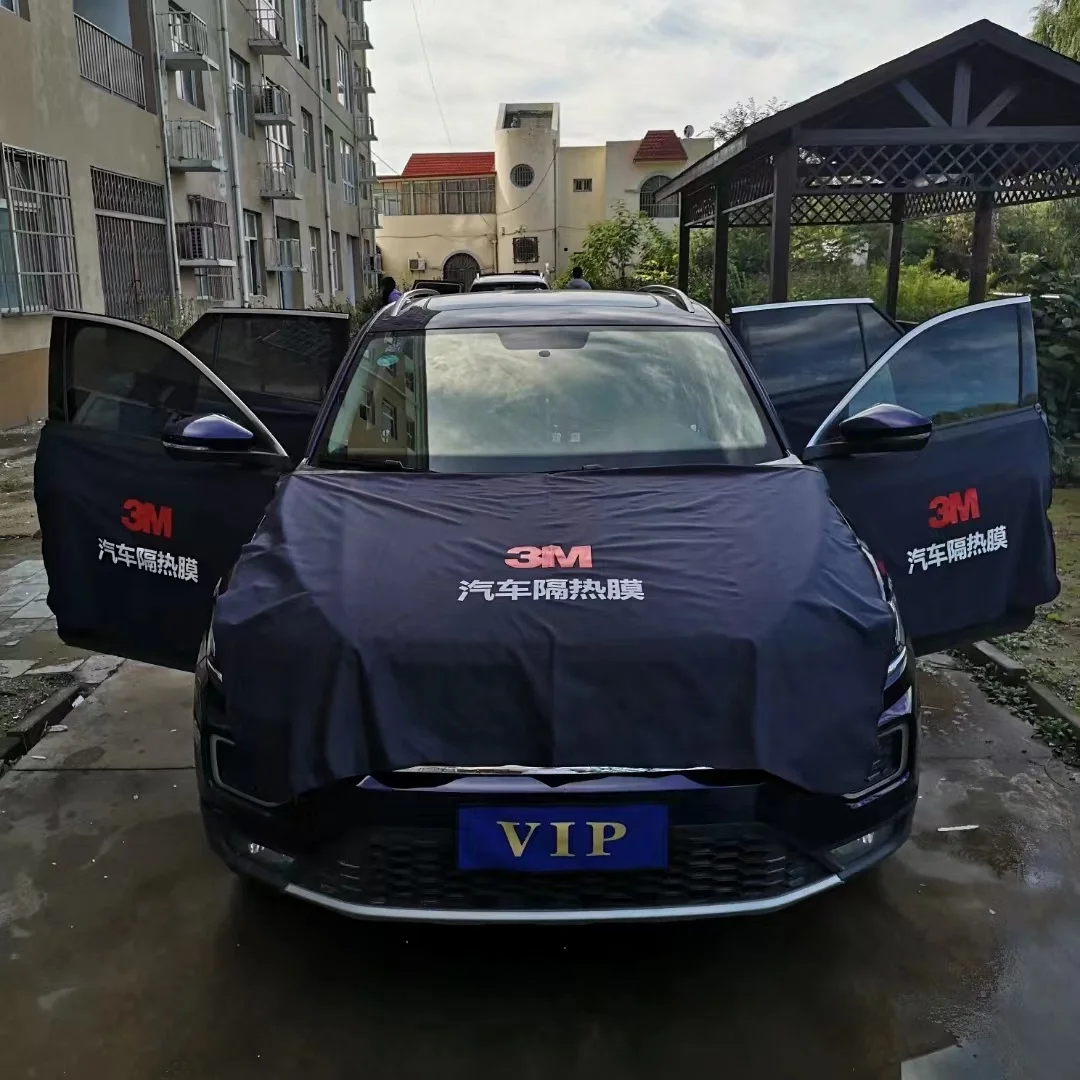 Custom Anti-oil Car Fender Covers PVC PU Magnetic Auto Repair Protection Pad Side Dust Car Fender Cover With Magnetic