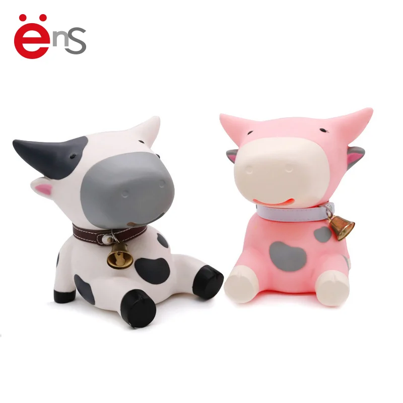 Cow shaped toy animated money bank coin bank toy safe money bank