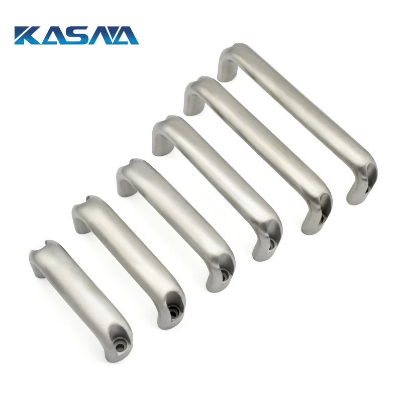 Stainless Steel  U-Shaped Oval Processing Attached Metal Cabinet Handle Furniture Cabinet Pull Handles