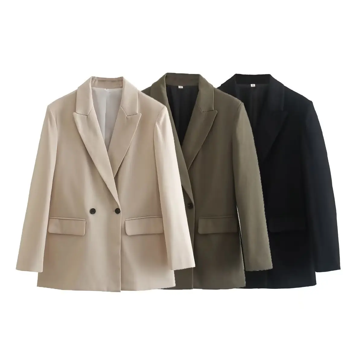 High quality loose casual double breasted oversized blazer women blazers ladies women