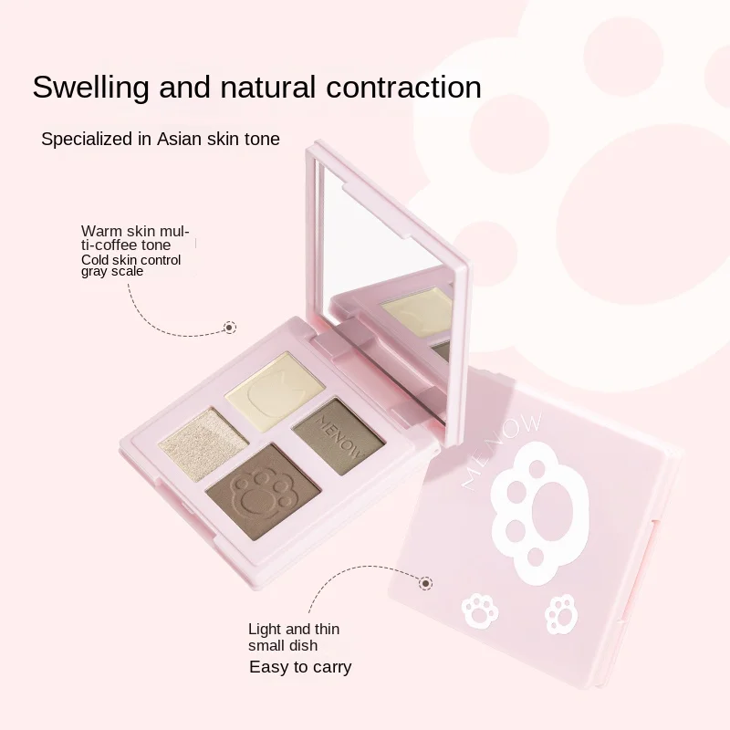 Menow L2414 brand makeup portable matte Highlight Contouring foundation palette silky Pressed powder cosmetics factory wholesale