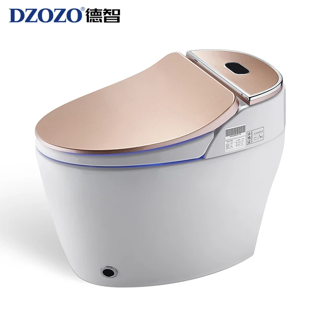 fashion hotel home rose gold commode toilets ceramic smart intelligent bathroom toilet