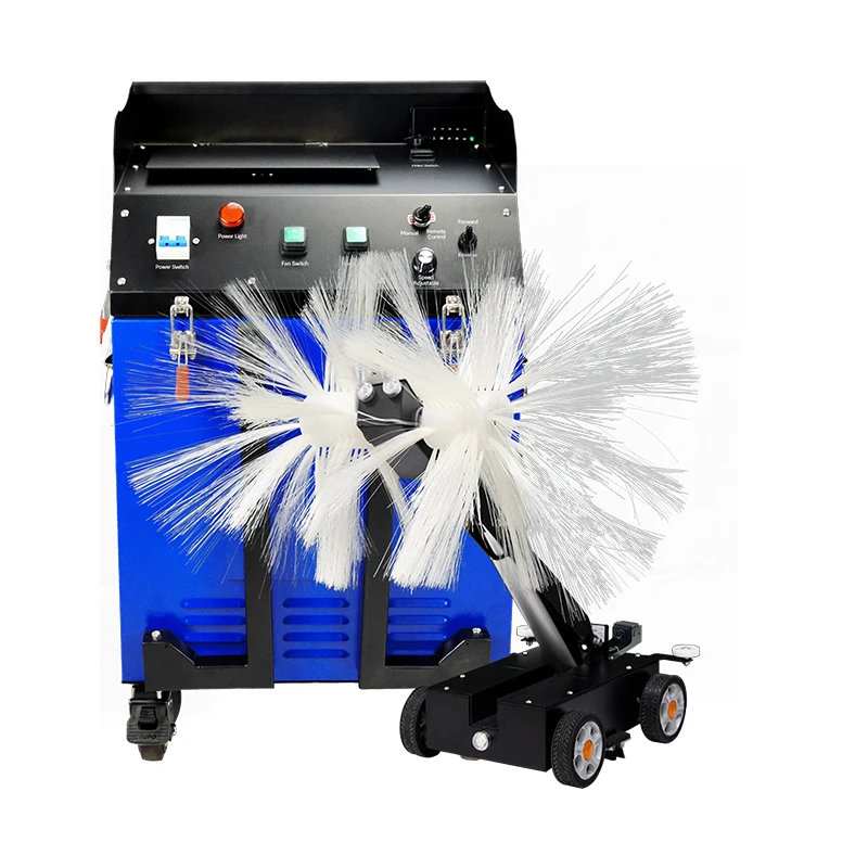 KT-976 air duct cleaning machine with robot with brushing vacuuming and camera 360 cleaning