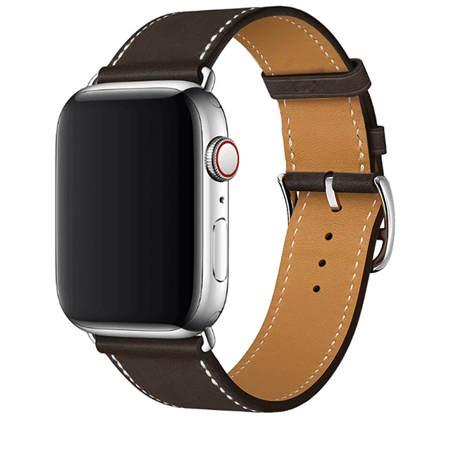 2020 New style Genuine leather watchband  with small watch strap hole Multiple color choices strap band leather