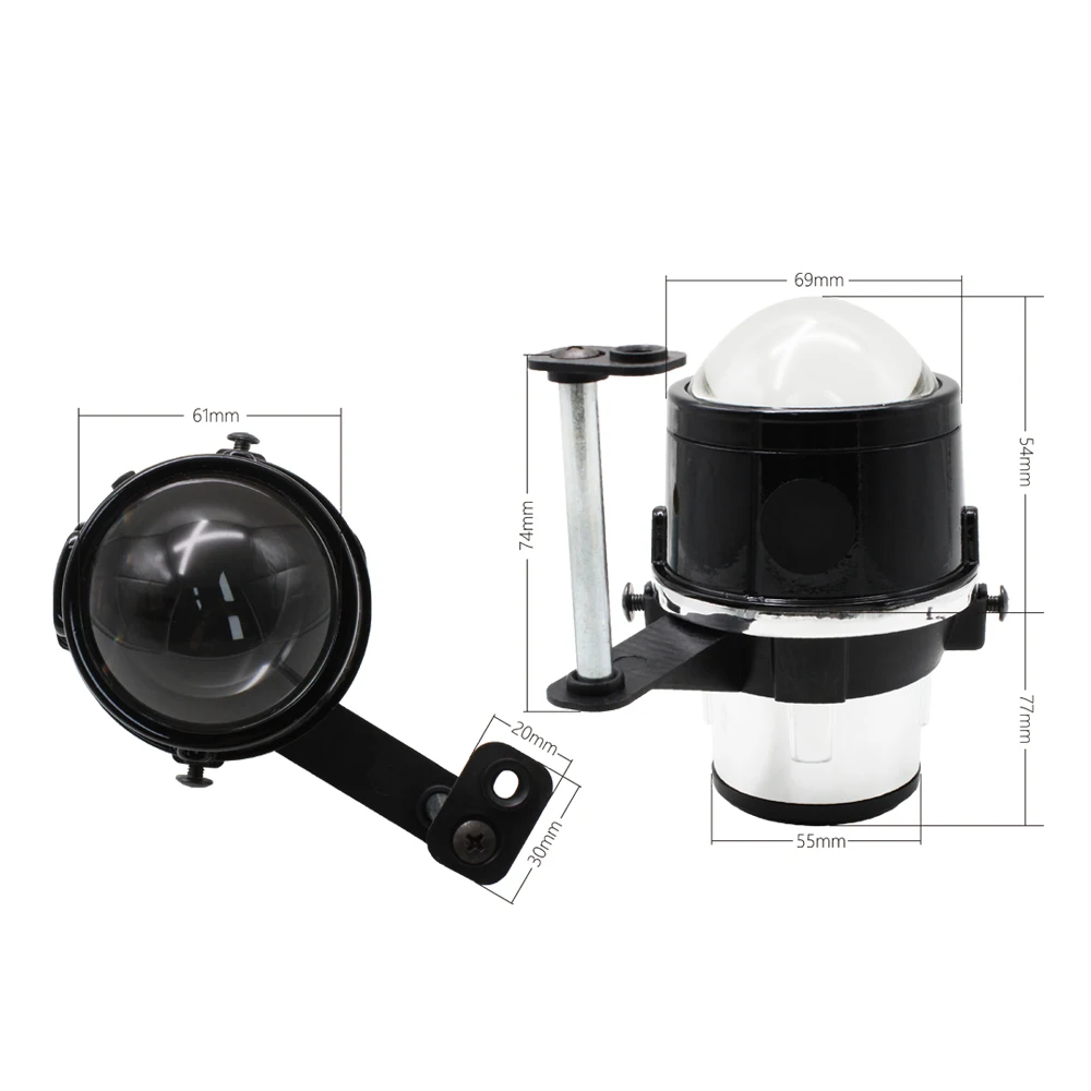 TAOCHIS Car 2.5 inch fog lamp Bi-xenon projector lens Retrofit tool dedicated For CHEVROLET SAIL H11 hid xenon light bulb